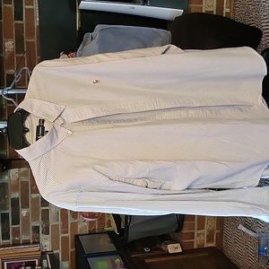 Sz Xxl Ralph Lauren classic fit blue stripe oxford ls button down shirt